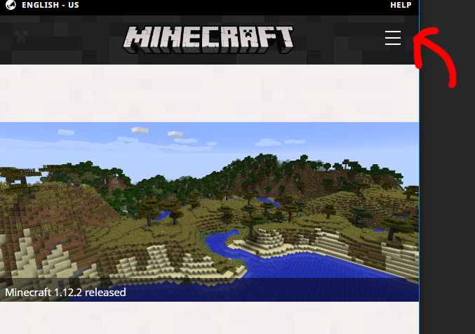 hamburger icon location